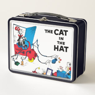 Dr. Seuss Cat in the Hat Cleans Up Metal Lunch Box