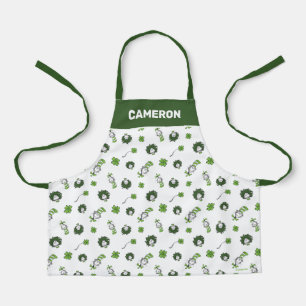 Dr. Seuss   Cat in the Hat Clover Pattern Apron