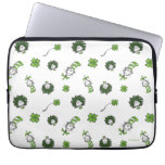 Dr. Seuss | Cat in the Hat Clover Pattern Laptop Sleeve