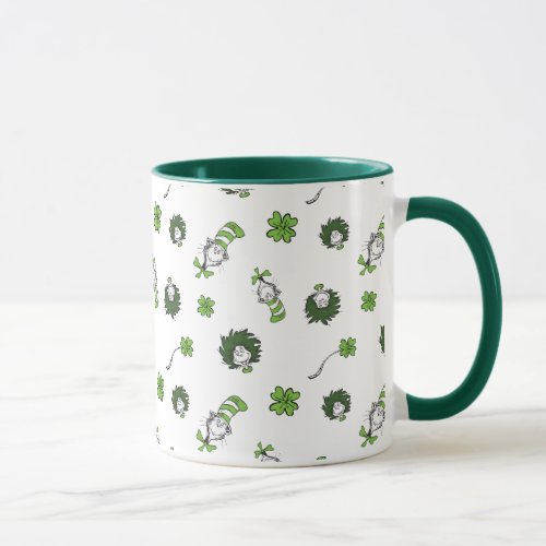 Dr Seuss  Cat in the Hat Clover Pattern Mug