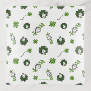 Dr. Seuss Cat in the Hat Clover Pattern Trinket Tray