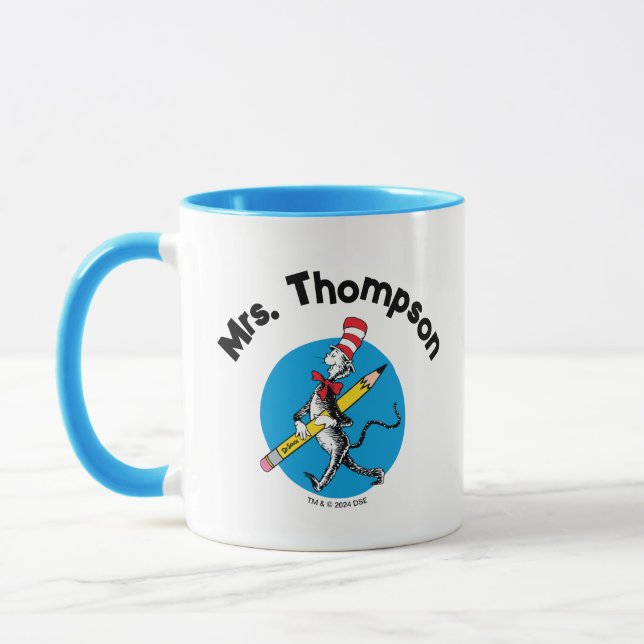 Dr. Seuss | Cat in the Hat Custom Name Mug (Left)