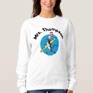 Dr. Seuss Cat in the Hat Custom Name Sweatshirt