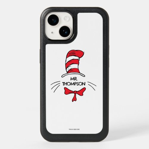 Dr Seuss  Cat in the Hat Custom Teacher Name OtterBox iPhone 14 Case