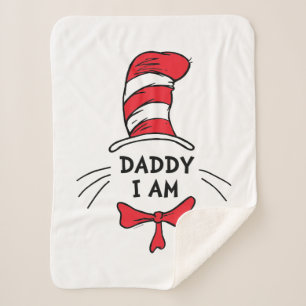 Dr. Seuss   Cat in the Hat - Daddy I am Sherpa Blanket
