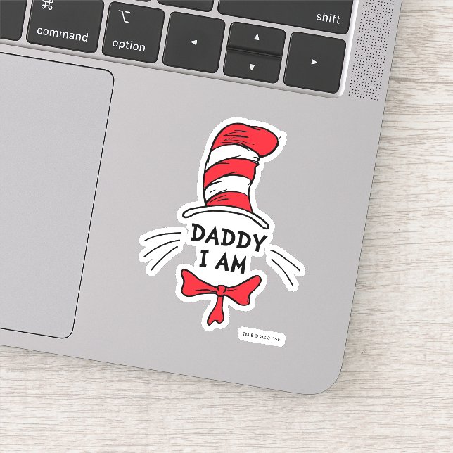 Dr. Seuss | Cat in the Hat - Daddy I am Sticker (Detail)
