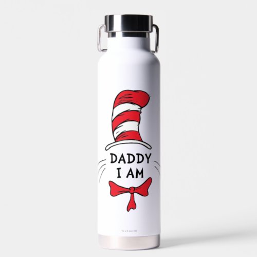 Dr Seuss  Cat in the Hat _ Daddy I am Water Bottle