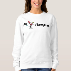Dr. Seuss Cat in the Hat Drawn Name Sweatshirt