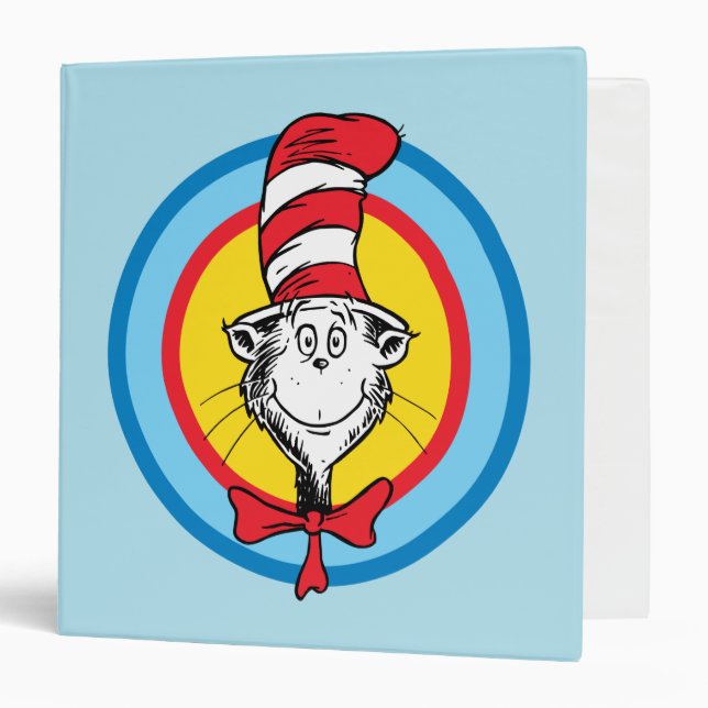 Dr. Seuss | Cat in the Hat Head Graphic 3 Ring Binder (Front/Inside)