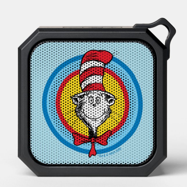 Dr. Seuss | Cat in the Hat Head Graphic Bluetooth Speaker (Front)