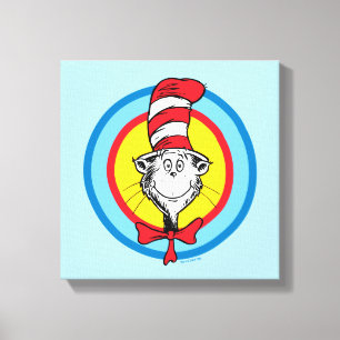 Dr. Seuss   Cat in the Hat Head Graphic Canvas Print