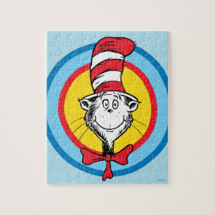 Dr. Seuss Cat in the Hat Head Graphic Jigsaw Puzzle