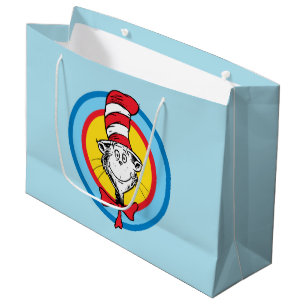Dr. Seuss Cat in the Hat Head Graphic Large Gift Bag