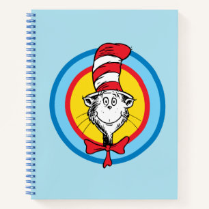Dr. Seuss Cat in the Hat Head Graphic Notebook