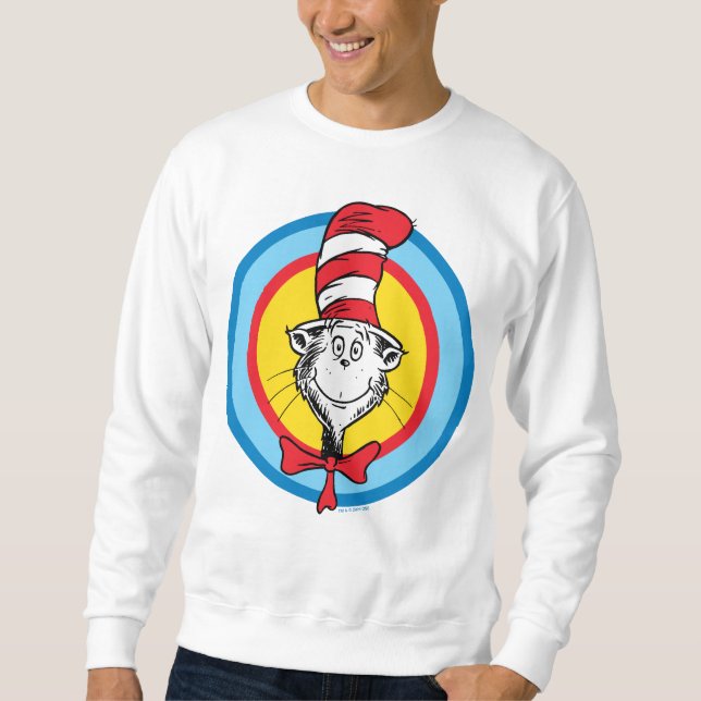 Dr. Seuss | Cat in the Hat Head Graphic Sweatshirt (Front)