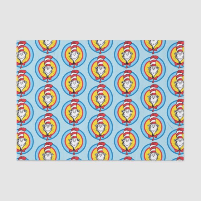 Dr. Seuss | Cat in the Hat Head Graphic Tissue Paper (Front)