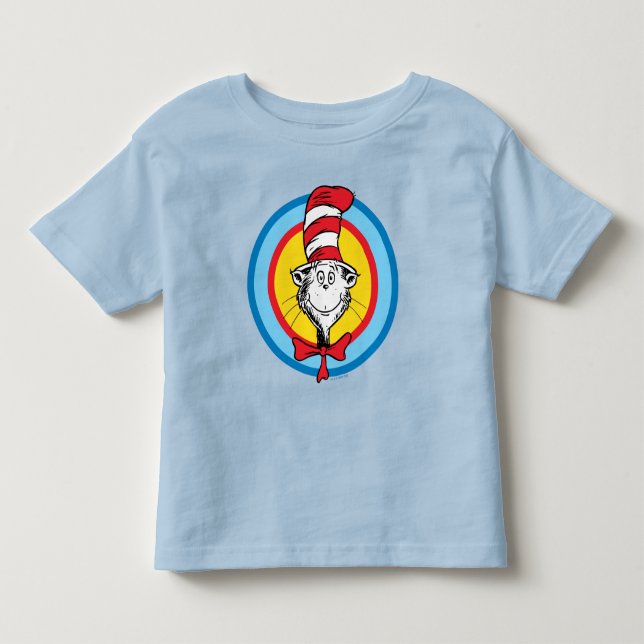 Dr. Seuss | Cat in the Hat Head Graphic Toddler T-shirt (Front)