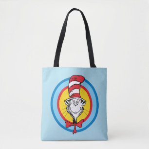 Dr. Seuss Cat in the Hat Head Graphic Tote Bag