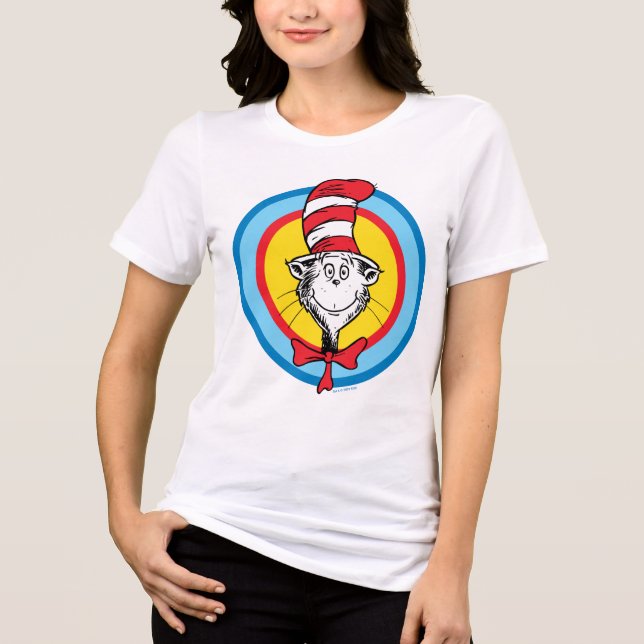 Dr. Seuss | Cat in the Hat Head Graphic Tri-Blend Shirt (Front)