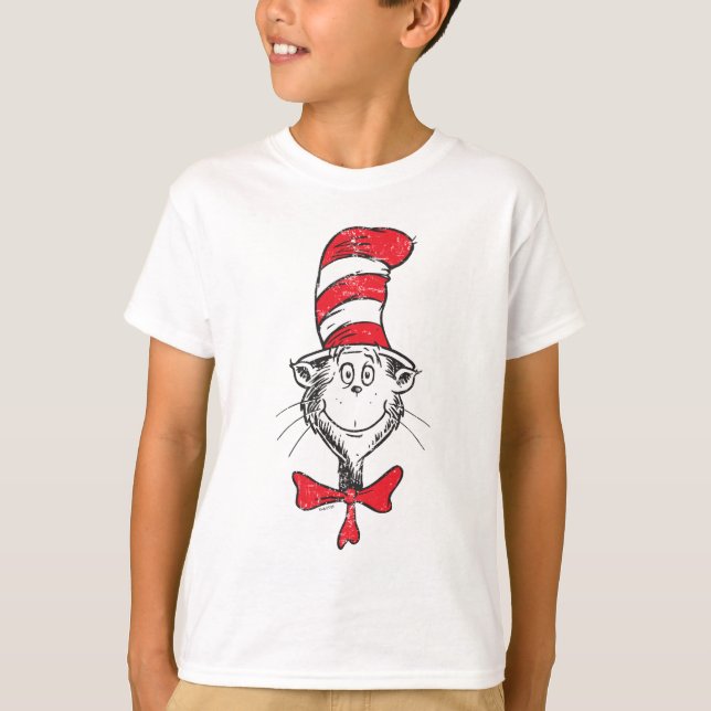 Dr. Seuss | Cat in the Hat Head - Vintage T-Shirt (Front)