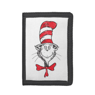 Dr. Seuss Cat in the Hat Head - Vintage Trifold Wallet