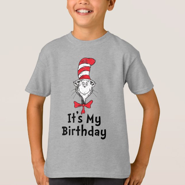 Dr. Seuss Cat in the Hat It's My Birthday T-Shirt (Front)