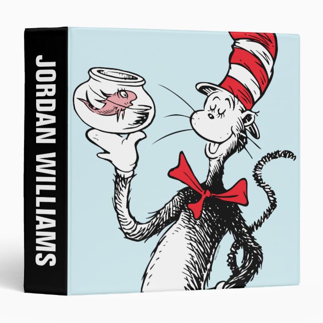Dr. Seuss | Cat in the Hat & Krinklebine 3 Ring Binder (Front/Spine)