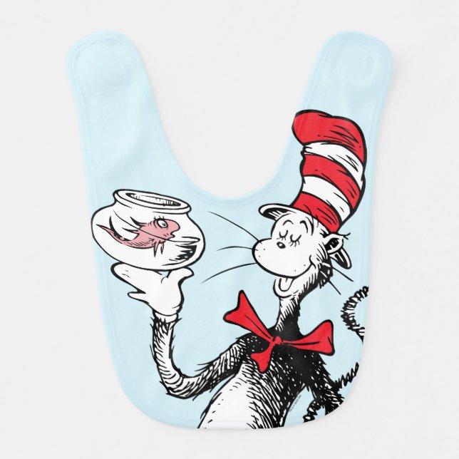 Dr. Seuss | Cat in the Hat & Krinklebine Baby Bib (Front)