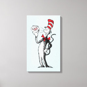 Dr. Seuss Cat in the Hat & Krinklebine Canvas Print