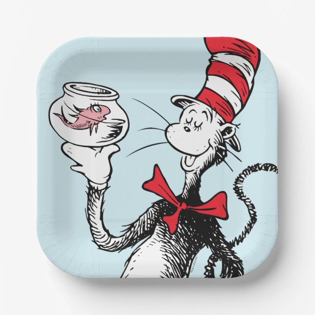 Dr. Seuss | Cat in the Hat & Krinklebine Paper Plates (Front)