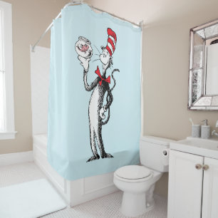 Dr. Seuss   Cat in the Hat & Krinklebine Shower Curtain