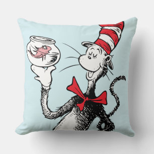 Dr. Seuss Cat in the Hat & Krinklebine Throw Pillow
