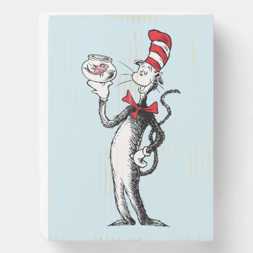 Dr Seuss  Cat in the Hat  Krinklebine Wooden Box Sign