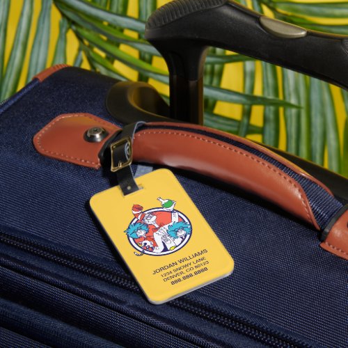 Dr Seuss  Cat in the Hat  Lab Tech 1 Lab Tech 2 Luggage Tag
