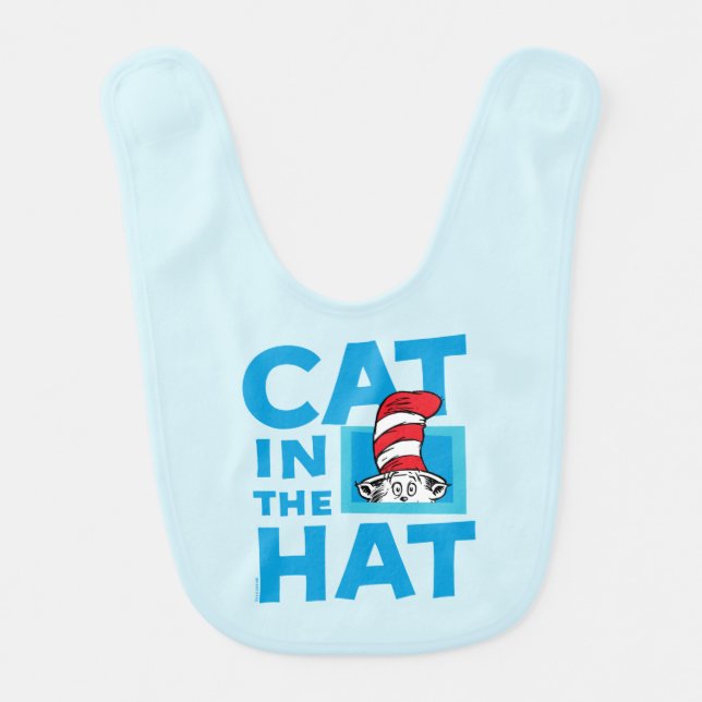 Dr. Seuss | Cat in the Hat Logo Baby Bib (Front)