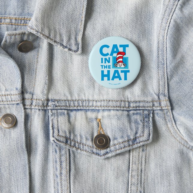 Dr. Seuss | Cat in the Hat Logo Button (In Situ)