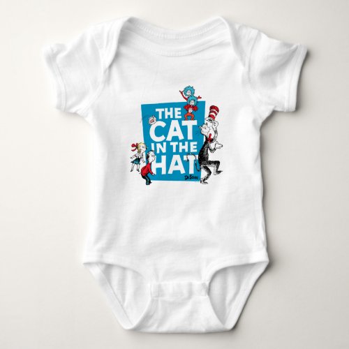 Dr Seuss  Cat in the Hat Logo _ Characters Baby Bodysuit