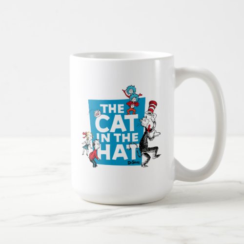 Dr Seuss  Cat in the Hat Logo _ Characters Coffee Mug