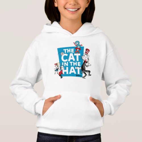 Dr Seuss  Cat in the Hat Logo _ Characters Hoodie