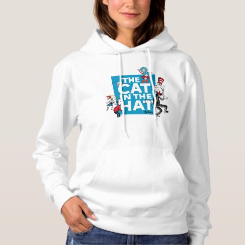 Dr Seuss  Cat in the Hat Logo _ Characters Hoodie