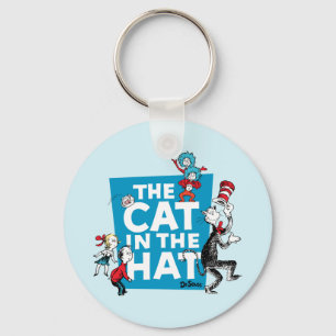 Dr. Seuss Cat in the Hat Logo - Characters Keychain