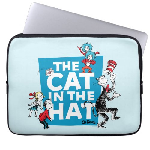 Dr Seuss  Cat in the Hat Logo _ Characters Laptop Sleeve