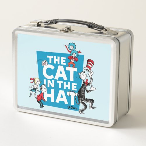 Dr Seuss  Cat in the Hat Logo _ Characters Metal Lunch Box