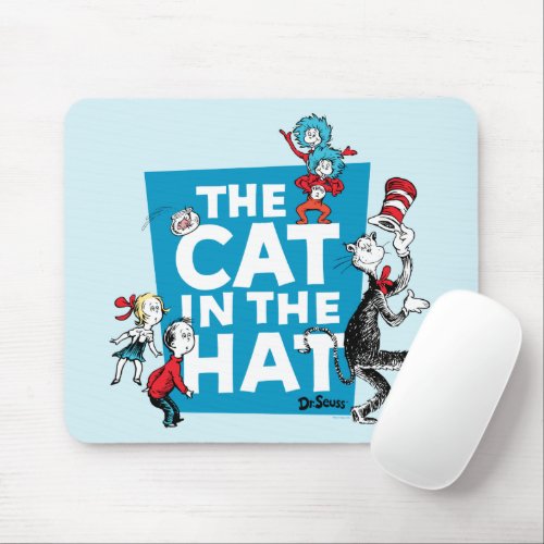 Dr Seuss  Cat in the Hat Logo _ Characters Mouse Pad