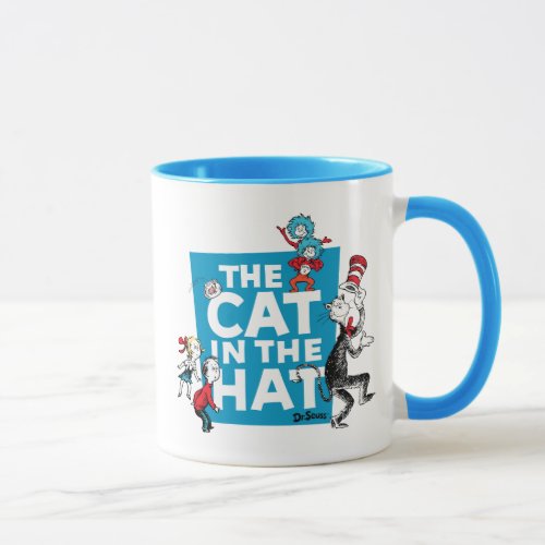Dr Seuss  Cat in the Hat Logo _ Characters Mug