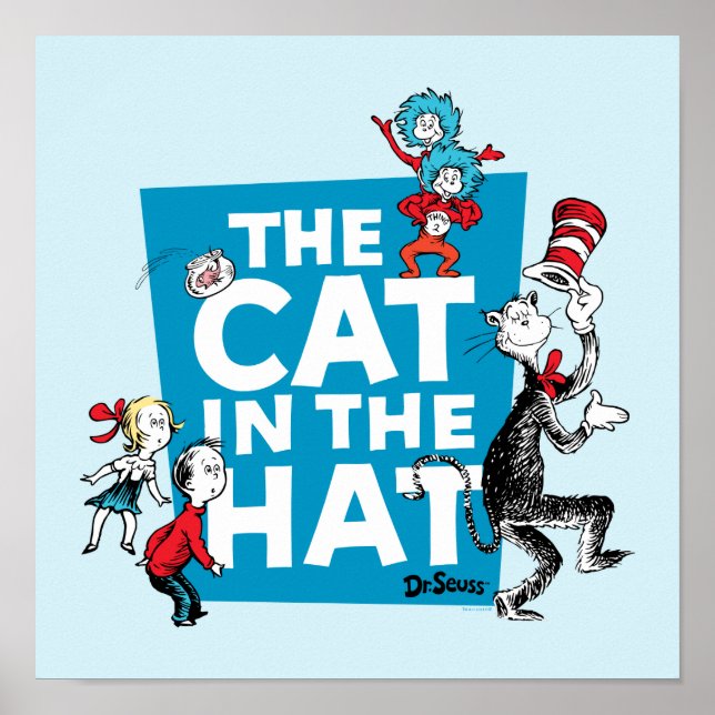Dr. Seuss | Cat in the Hat Logo - Characters Poster (Front)