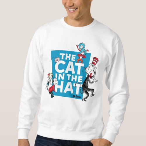 Dr Seuss  Cat in the Hat Logo _ Characters Sweatshirt