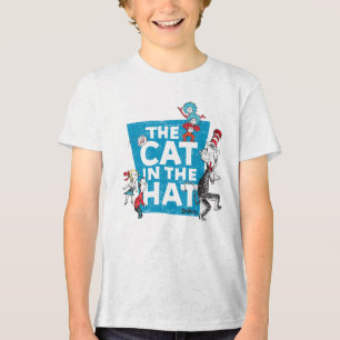 Dr. Seuss Cat in the Hat Logo - Characters Tri-Blend Shirt