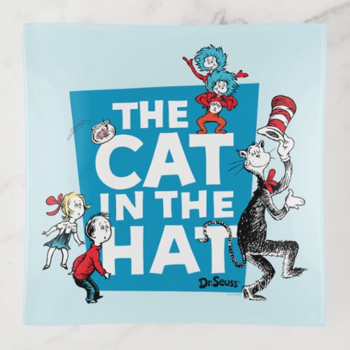 Dr Seuss  Cat in the Hat Logo _ Characters Trinket Tray