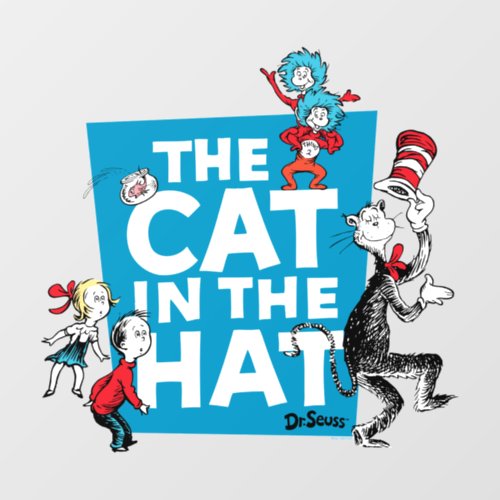 Dr Seuss  Cat in the Hat Logo _ Characters Wall Decal